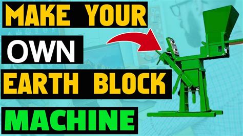 Make Your Own Compressed Earth Blocks Maker Machine Youtube