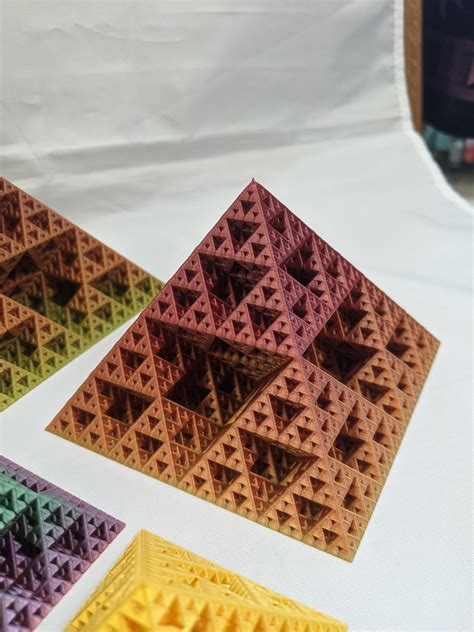 Fractal Pyramid Sierpinski Triangle 3d Printed Etsy