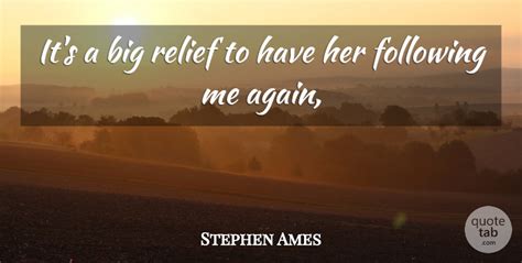 Stephen Ames Its A Big Relief To Have Her Following Me Again Quotetab