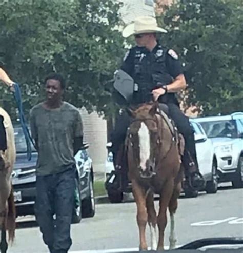 Galveston Police Chief Apologizes After Mounted Officers Lead Man By Rope Kut Radio Austins