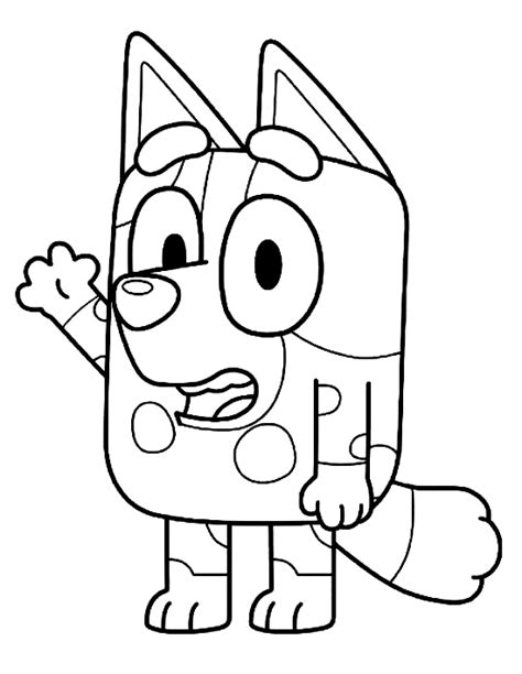 Bluey Coloring Pages Coloring Page Blog