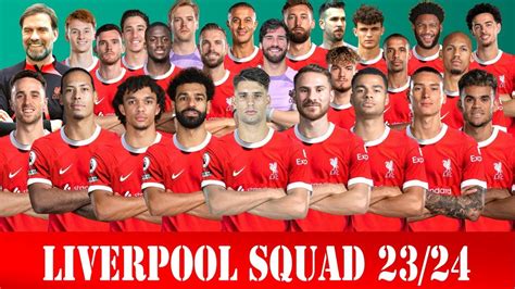 New Squad Liverpool 202324 Ft Szoboszlaimac Allister Under Jurgen
