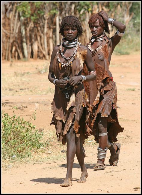 Hamar Vrouwen Omovallei Ethiopië Afrikaanse Vrouwen Afrikaanse