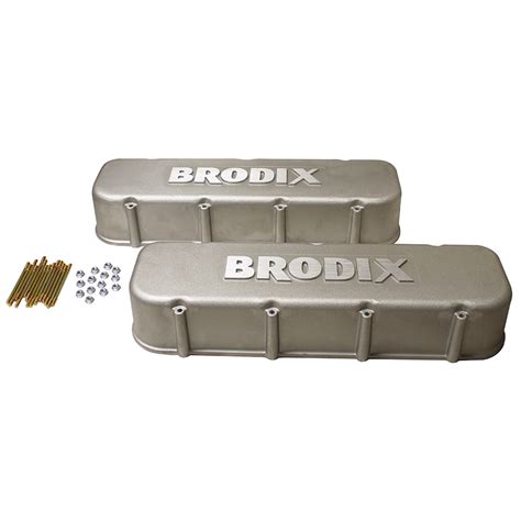 Brodix Cast Aluminum Valve Covers Chev Bb Tall W Logo Competition