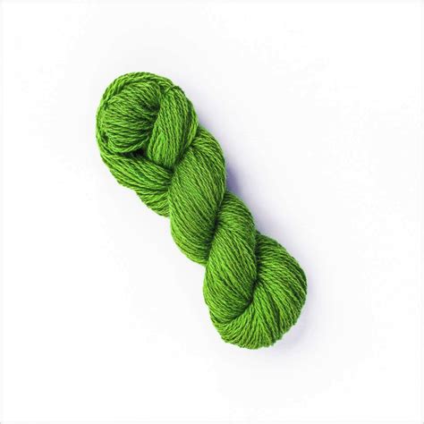 Wool Yarn100 Natural Knitting Crochet Craft Supplies Bright Green