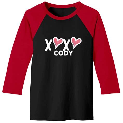 Xoxo Cody Love Quote T Baseball Tees Sold By Dyeandpin787 Sku