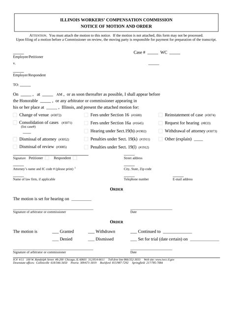 Illinois Notice Of Motion Form Fill Out And Sign Printable Pdf Template Airslate Signnow