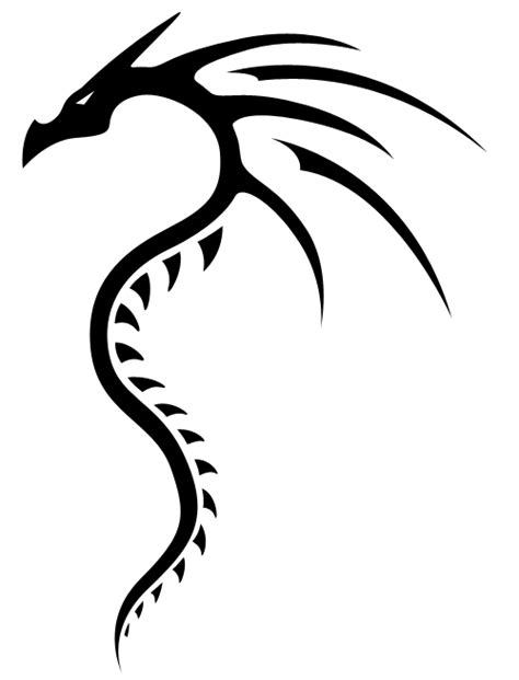 Simple Tribal Dragon Outline Clipart Best