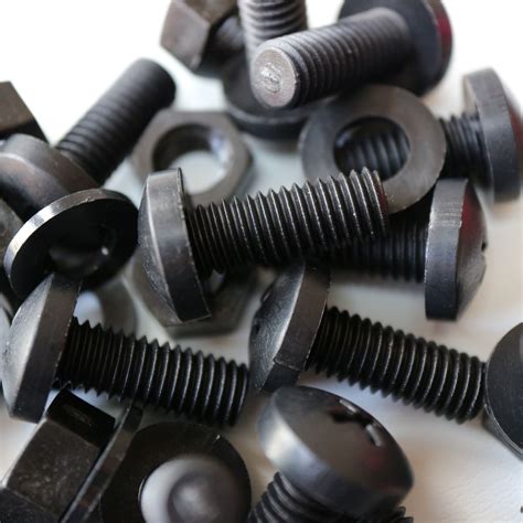 20x Black Screws Plastic Nuts And Bolts Washersm8 X 20mm Anti