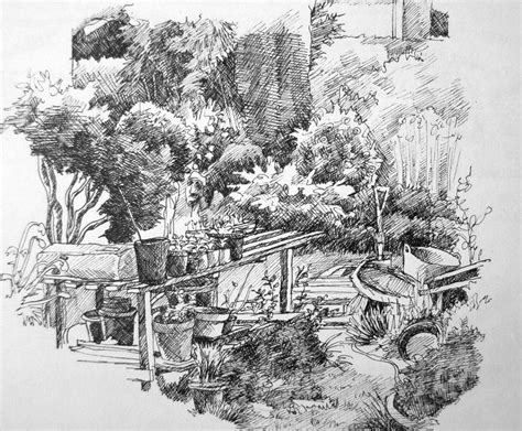 Garden Sketch 6 By Lhox On Deviantart
