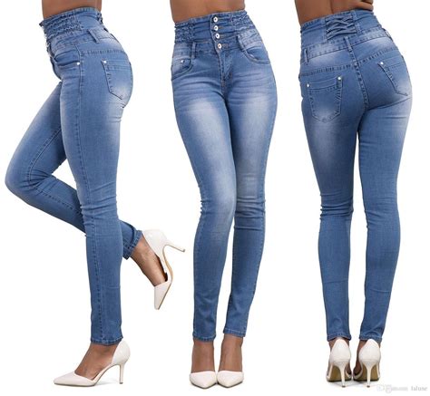 Best Autumn Sexy Skinny Jeans Women High Waisted Stretch Slim Fit Denim