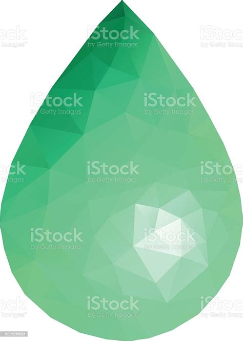 Low Poly Liquid Drop Stock Illustration Download Image Now Abstract