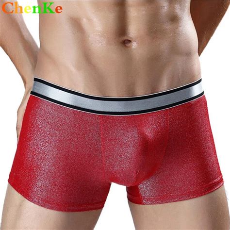 Chenke Sexy Boxershorts Men Bulge Pouch Shorts Fashion Printed Hot Gay