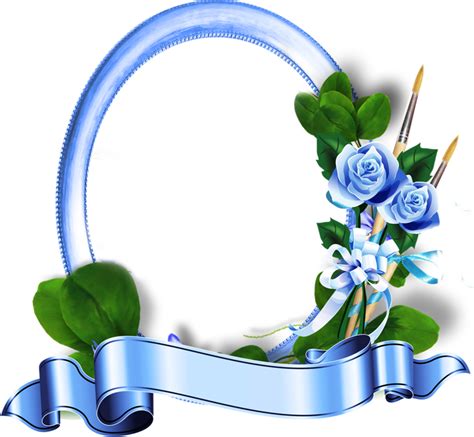 Blue Roses Frames Oval Photo Frame Png Clipart Full Size Clipart My Xxx Hot Girl
