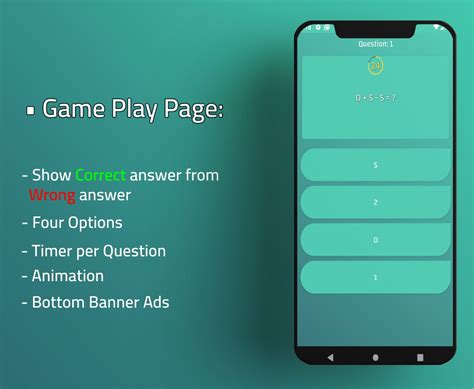 Fast Math Quiz Game Source Code With Admob And Unity Android Code