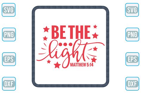 Be The Light Matthew 514 Graphic By Mockupstation · Creative Fabrica