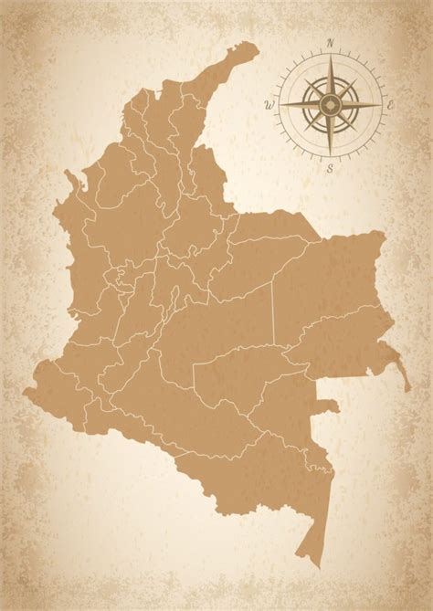 Mapa De Colombia Departamentos Y El Mapa Mudo Para Colorear