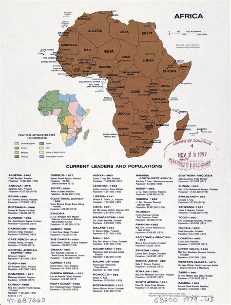 Large Detailed Political Map Of Africa With The Marks Of Capitals