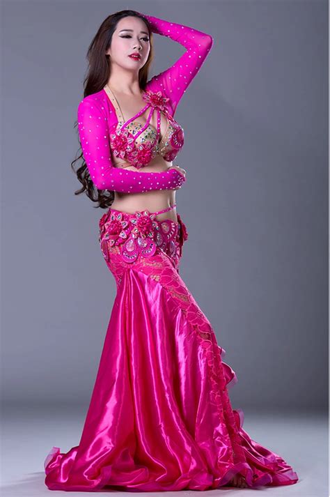 Qc2795 Wuchieal Professional Lace Satin And Spandex Ladies Belly Dance Costumes Buy Belly