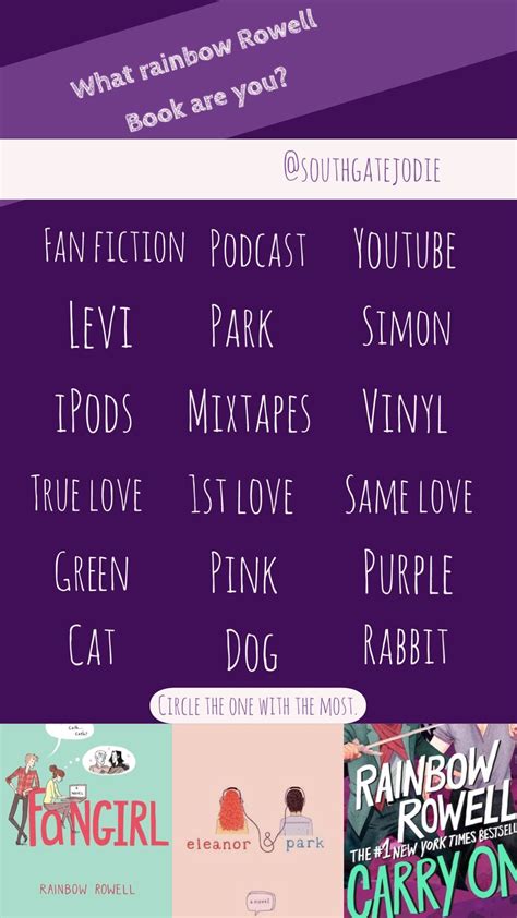 Eleanor And Park Rainbow Rowell Same Love Purple Cat Instagram
