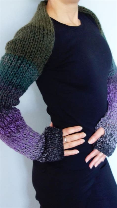 Multicoloured Fit Shrug Knitting Pattern By Camexiadesigns Knit Shrug Shrug Knitting Pattern