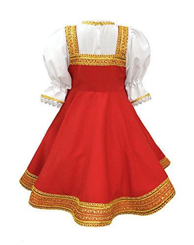 russsian dress traditional dance costume red sarafan folk clothing pricepulse