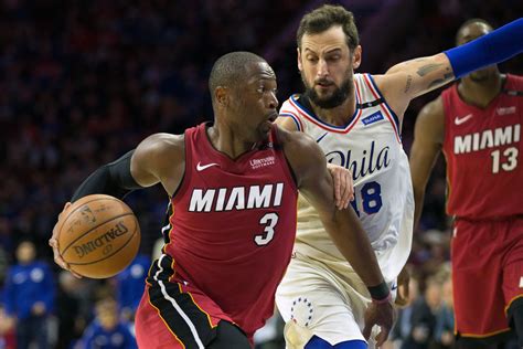 Heat Vs 76ers Game 2 Results Dwyane Wade Leads Miami For Huge Road