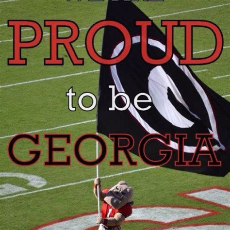 Proud To Be A Dawg Fan Georgia Dawgs Georgia Bulldog Mascot