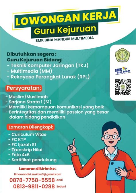 Lowongan Guru Smk Stebis Bina Mandiri