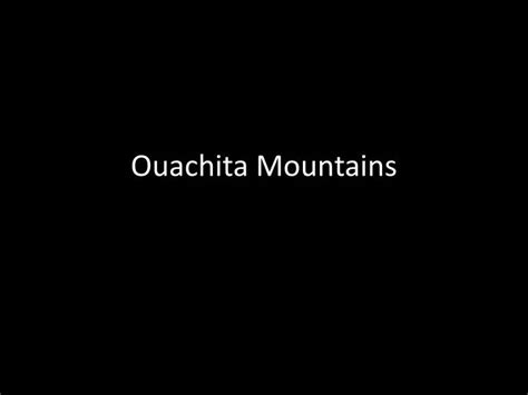 Ppt Ouachita Mountains Powerpoint Presentation Free Download Id