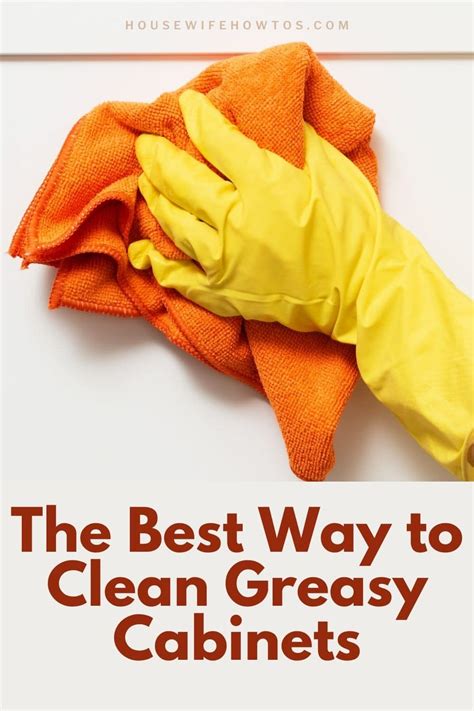 How To Clean Greasy Cabinets  