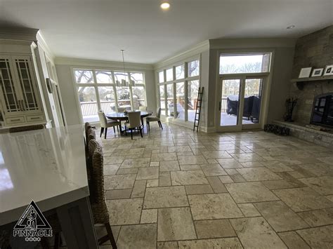 Tumbled Travertine Deep Cleaning And Refinishing Pinnacle Stone Care