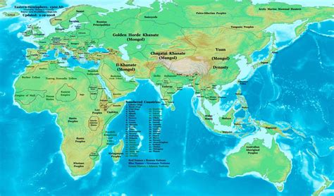 World Map 1300 Ad World History Maps