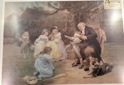 victorian lithograph printsunshine   heart grandpa  children playing