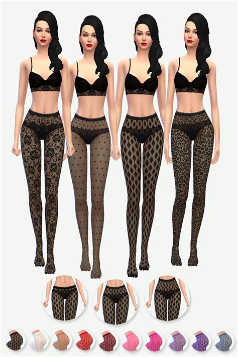 The Sims 4 Pattern Tights CC The Sims 4 CC