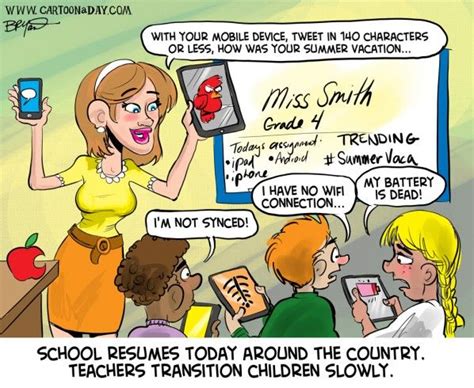 Back To School Cartoon Twitter And Ipad Cartoon Cartoon School