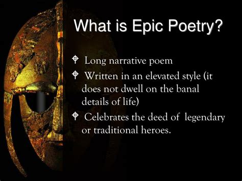 Ppt Introduction To Epic Poetry Powerpoint Presentation Free