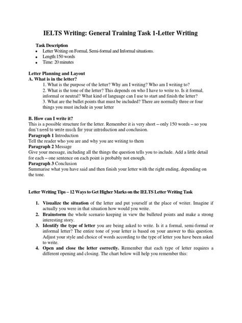 Gt Writing Task 1 Letter Writing With Specimen Letters Asad Yaqub Pdf