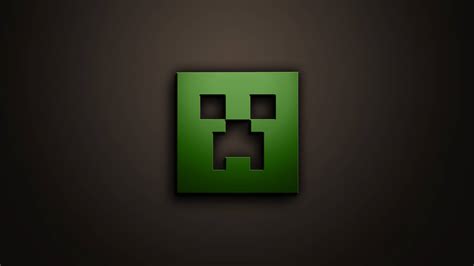 Download The Official Minecraft Creeper Slime And Logo Wallpaper