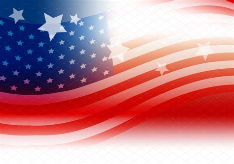 Usa Flag Background Design Pre Designed Illustrator Graphics