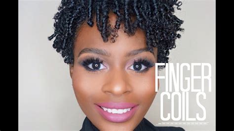 Finger Coil Out On Short Natural Hair Youtube