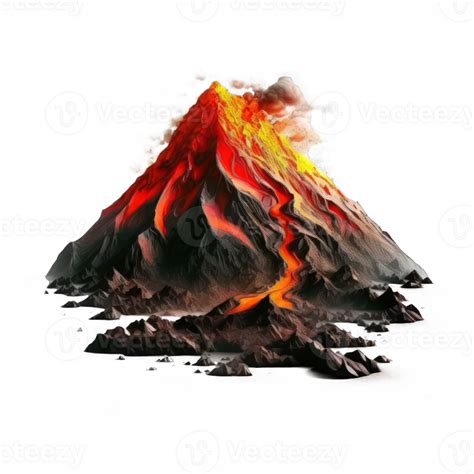 A Magnificent Volcano In All Its Realistic Glory Standing Boldly