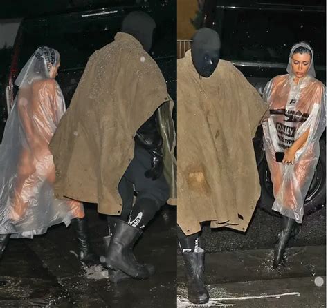 Kanye Wests Wife Bianca Censori Went Completely Naked Under A