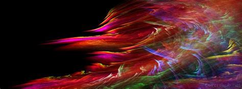 Colors Of Fractals And Funky Facebook Cover Photo In Hd Only Available