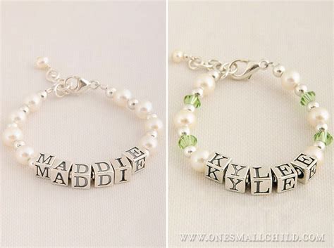 Baby Name Bracelets One Small Child Baby Jewelry