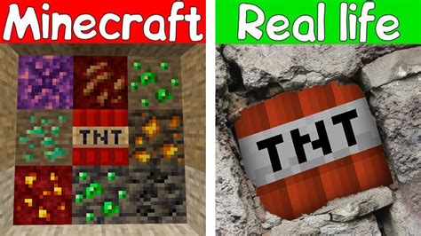 Experiment Minecraft VS Real Life Rob Realistic minecraft 創世神第一人稱真人版
