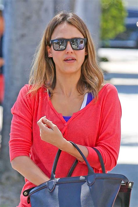 Jessica Alba In Leggings Out In Los Angeles April 2015