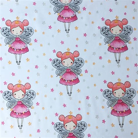 Fairies Fabric By The Yard 100 Cotton Fairy Nursery Kids Etsy