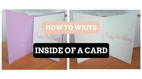 Now, you can send real greeting cards w/ your own handwriting by mail directly from signed. Cricut Design Space- How to write in the inside of your card - YouTube