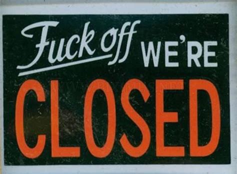 Hilarious Closed Signs Fun